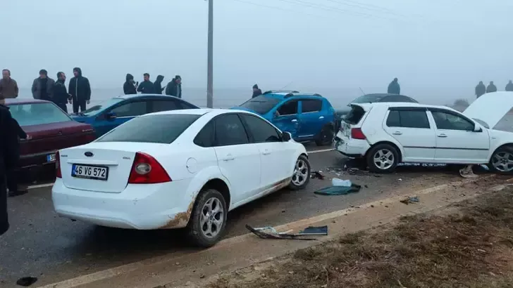 Kahramanmaraş’ta 2 zincirleme kaza: 15 yaralı