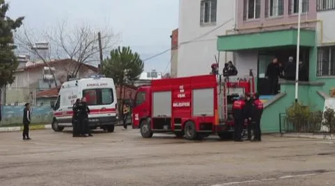  Bir okulun hizmetli odasında çıkan yangın söndürüldü