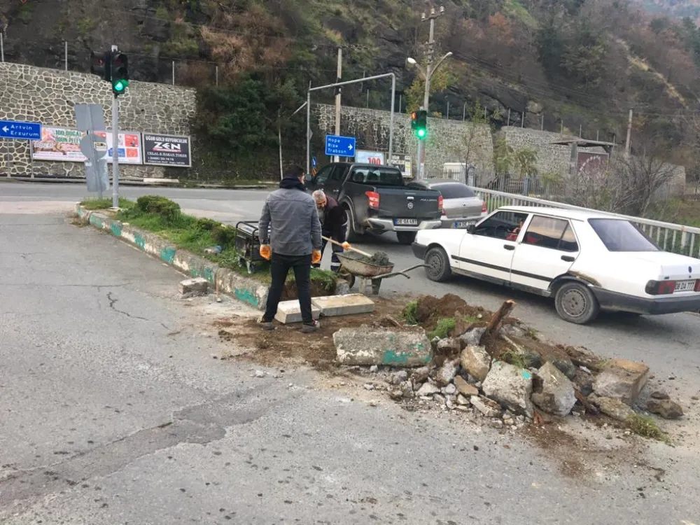 Borçka Belediyesi, Altyapı ve Estetik Çalışmalarına Devam Ediyor