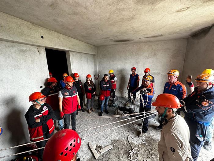 Çorum AKUB üyeleri, arama kurtarma eğitimi aldı