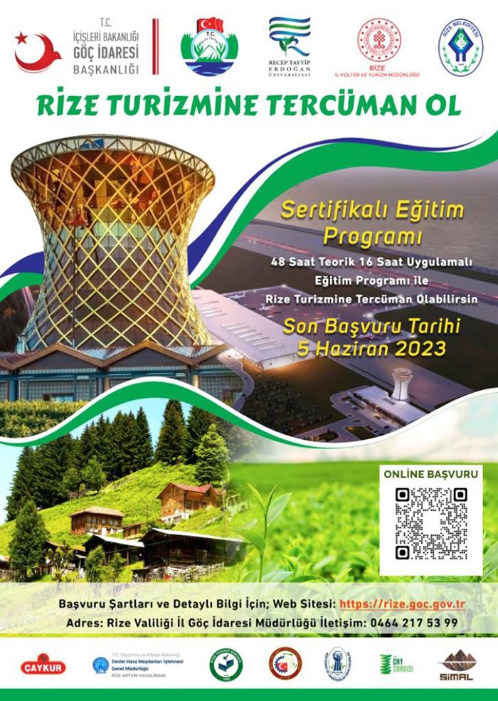 İl Göç İdaresi’nden turizme destek: ‘Rize Turizmine Tercüman Ol’