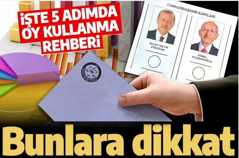 Bunlara dikkat! İşte 5 adımda oy kullanma rehberi