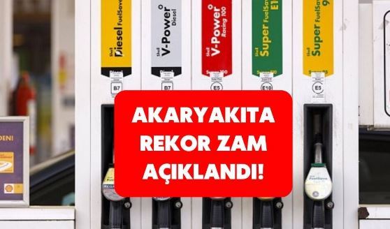 Akaryakıta  zam açıklandı!  litresine 6 TL birden zam gelecek