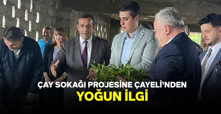 Çay Sokağı Projesine Çayeli