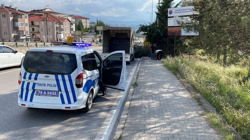 Karabük-Safranbolu kara yoluna devrilen ağaçlar kaldırıldı