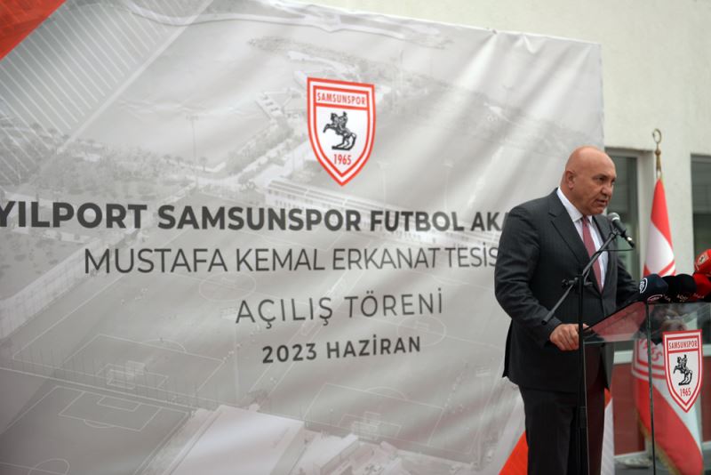 Yılport Samsunspor Mustafa Kemal Erkanat Altyapı Tesisleri törenle açıldı  