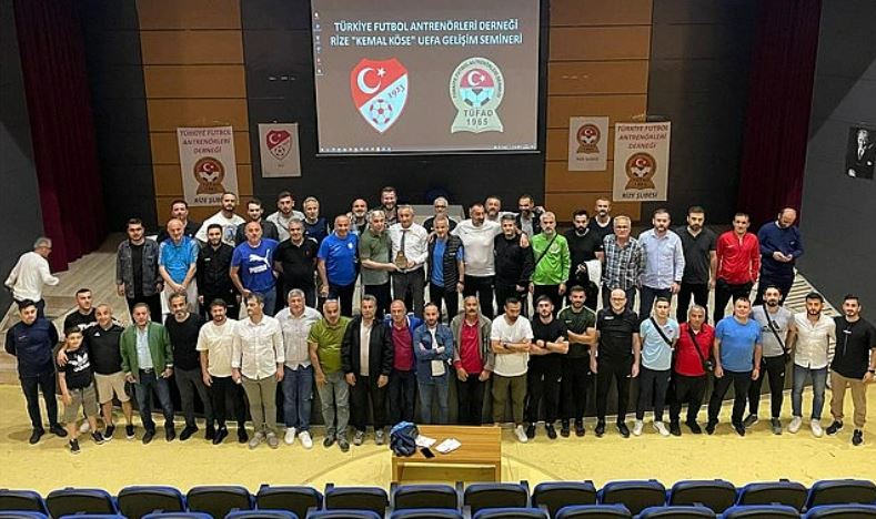 TÜFAD Rize Şubesi Tarafından Kemal Köse UEFA Gelişim Semineri Düzenlendi