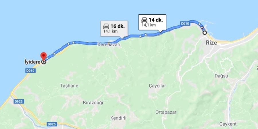 Karayolları uyardı! İyidere-Rize yolunda çalışma