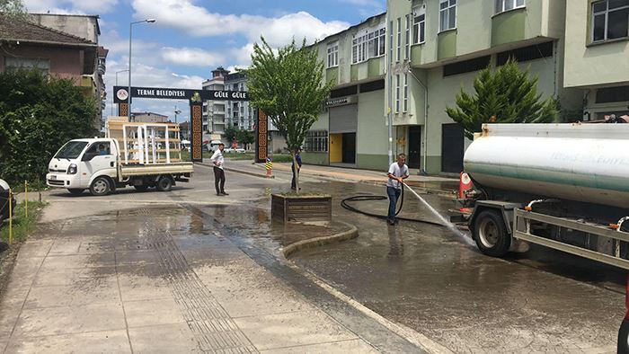 Terme Belediyesi Kurban Bayramı dolayısıyla hazırlıklarını sürdürüyor