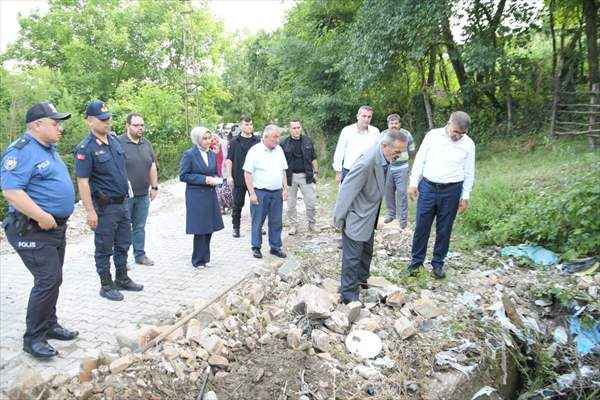 Vali Gürel, selden zarar gören alanlarda incelemede bulundu