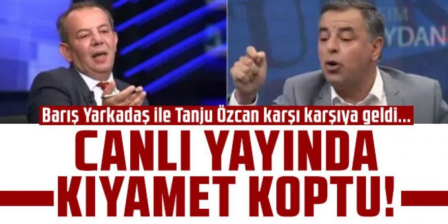 Tanju Özcan ile gazeteci Barış Yarkadaş