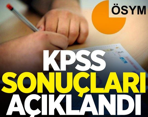 KPSS yerleştirme sonuçları açıklandı