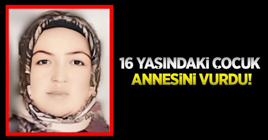 16 yaşındaki çocuk annesini vurdu!