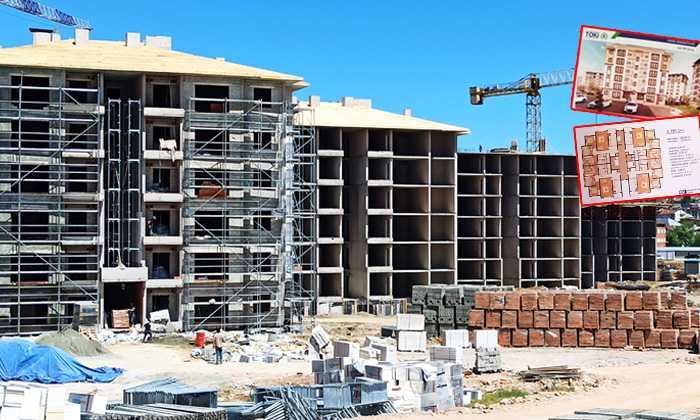 Bayburt’ta Projesi olan 367 konutun yapımı hız kesmeden devam ediyor