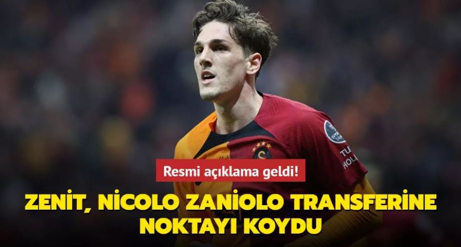 Zenit, Nicolo Zaniolo transferine noktayı koydu