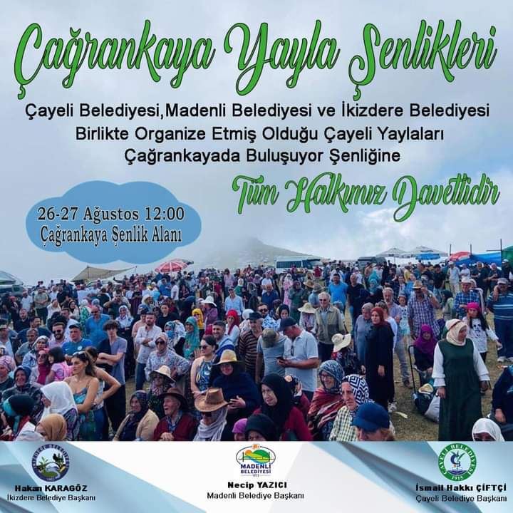 31. İkizdere Çağrankaya Yayla Şenliği 26-27 Ağustosta yapılacak 