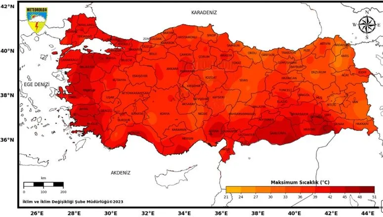 Son 53 yılın en sıcak  temmuz ayı