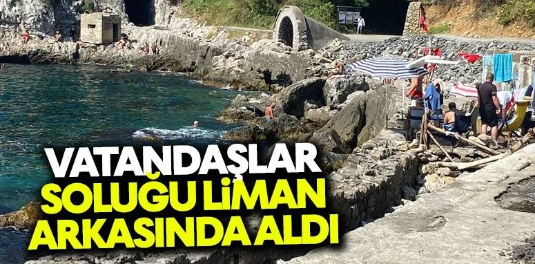 Zonguldak’ta Vatandaşlar Soluğu Liman Arkasında Aldı!