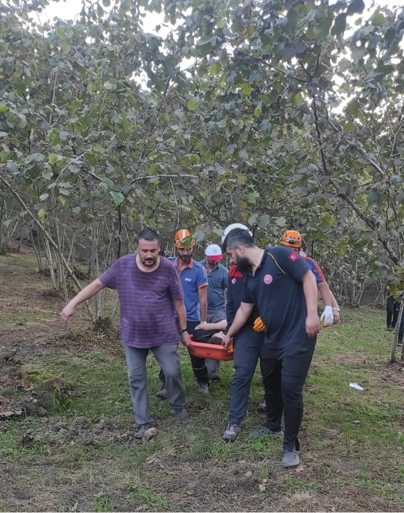 Giresun’da yamaçtan yuvarlanan çocuk yaralandı