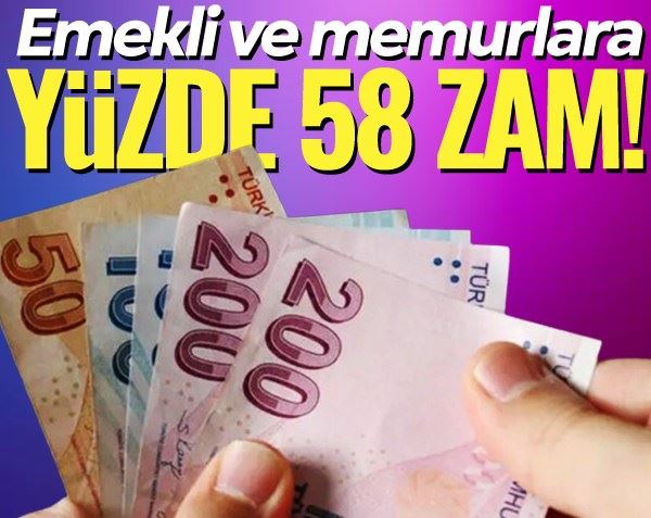 SON DAKİKA | Zam oranını açıkladı... Emekli ve memurlara yüzde 58 zam!