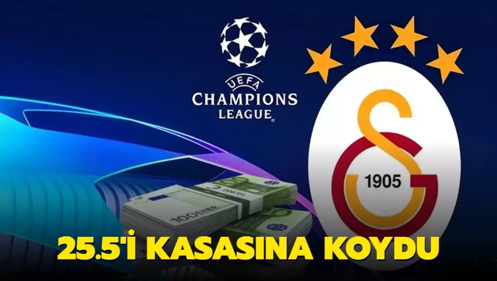 Galatasaray 25.5 milyon euro gelirin sahibi oldu