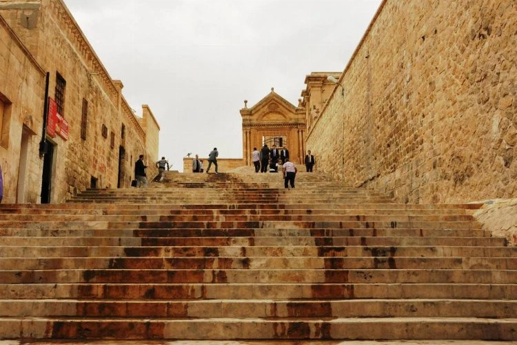 Mardin merdivenleri sanata dönüştü