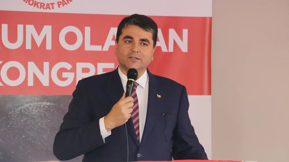 Demokrat Parti Genel Başkanı Uysal, partisinin Erzurum İl Kongresi