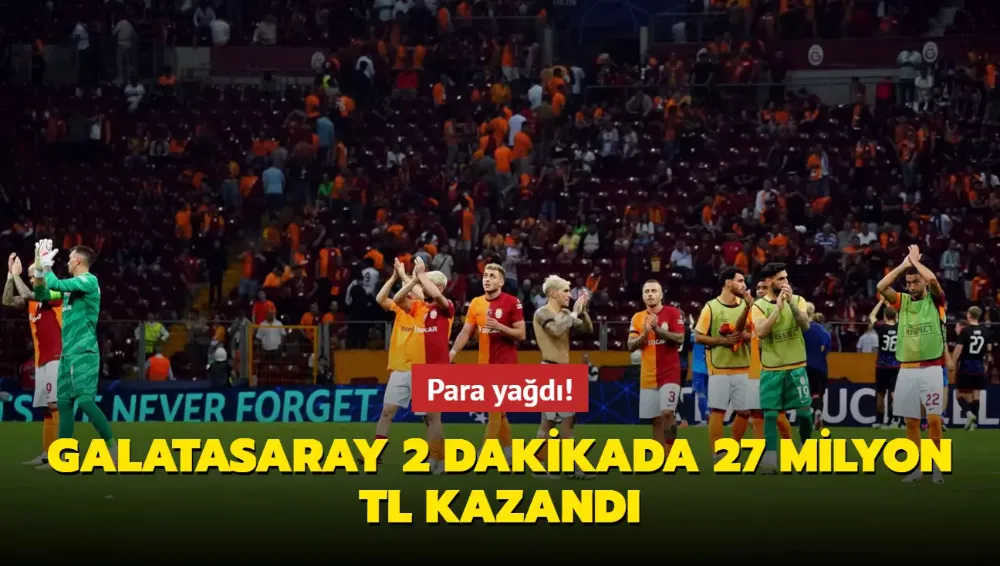 2 dakikada 27 milyon TL kazandı