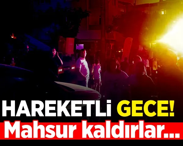 Hareketli gece! Mahsur kaldılar...