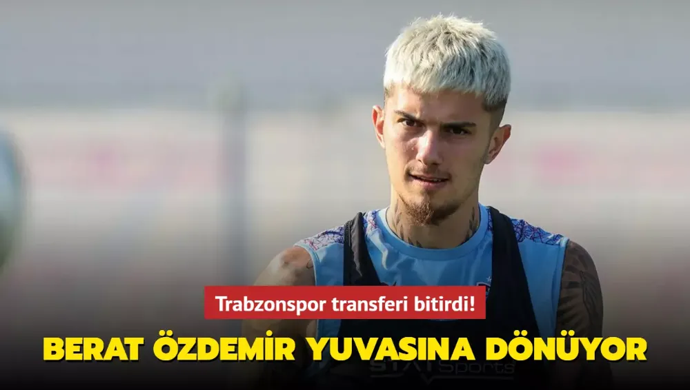 Trabzonspor transferi bitirdi!