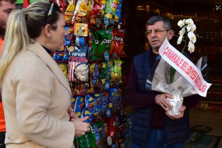 Kent temizliğine katkı sunan esnafa teşekkür