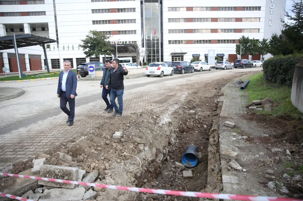 Yomra Belediye Başkanı Mustafa Bıyık, Altyapı Çalışmalarını İnceledi