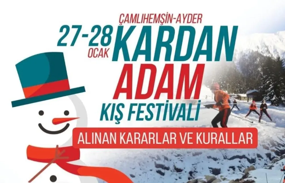 Kardan Adam Festivali ile ilgli kurallar yayınlandı