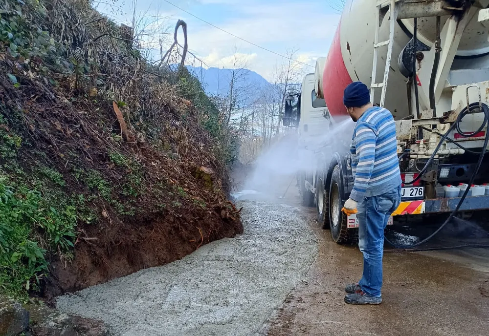 Çayeli Büktaşhane Mahallesinde üstyapı çalışması yapıldı