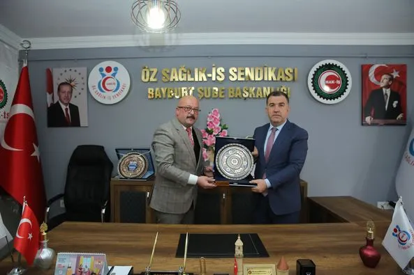 Bayburt Valisi Eldivan, Sendika Temsilcilerini Ziyaret Etti