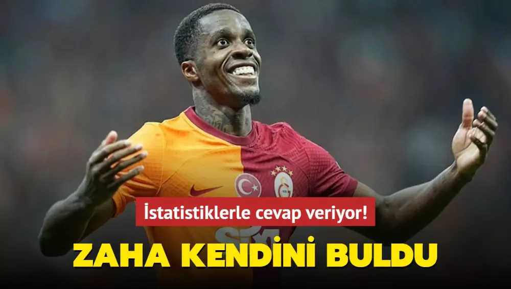 İstatistiklerle cevap veriyor! Zaha kendini buldu