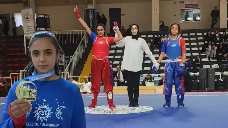 Gündelik işlere giderek ailesine katkıda bulunan liseli Güneş, wushu kung-fu’da Avrupa şampiyonu oldu