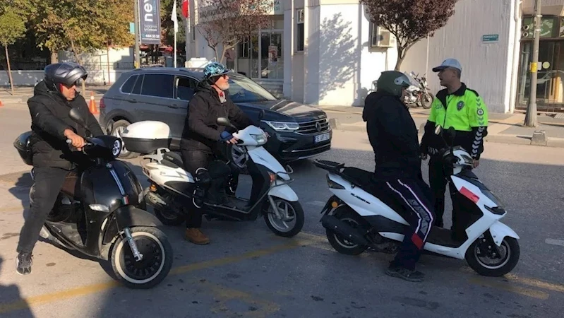 Bandırma’da motosiklet ve motorlu bisiklet denetimi