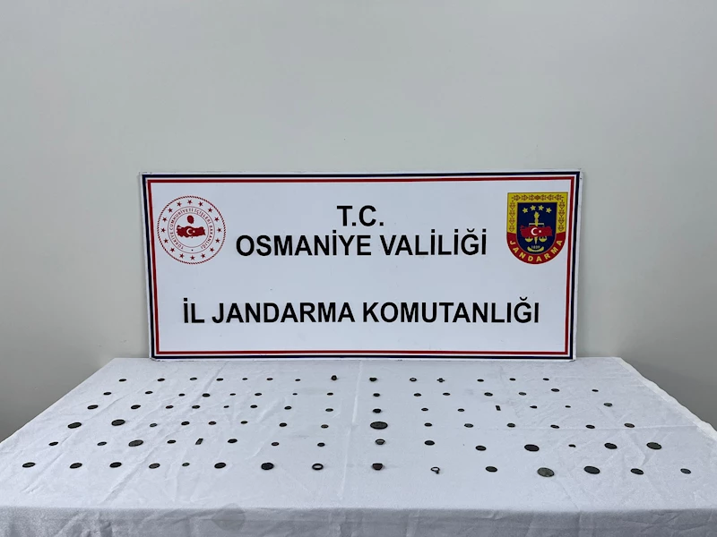 Osmaniye’de jandarmadan tarihi eser operasyonu, 89 sikke ele geçirildi 