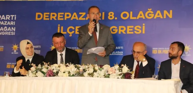 DEREPAZARI İLÇE BAŞKANLIĞINDA HÜSEYİN TOPAL GÜVEN TAZELEDİ