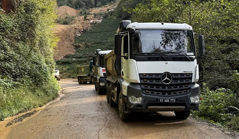 Rize Valisi Baydaş, heyelanlarla ilgili değerlendirmede bulundu