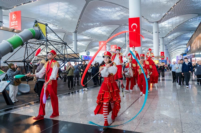 İstanbul Havalimanı’nda Cumhuriyet Bayramı coşkusu