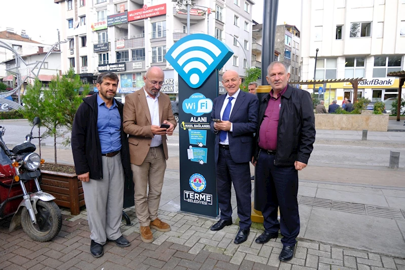 Terme Belediyesinden ücretsiz wi-fi hizmeti