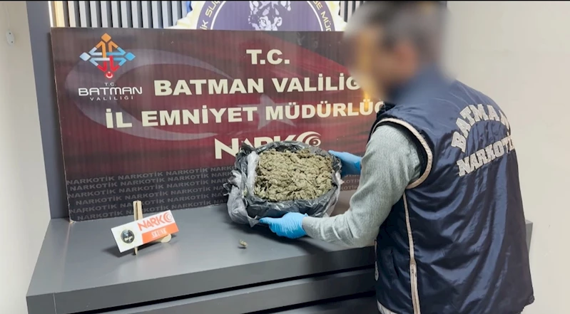 Batman’da uyuşturucu operasyonunda 1 tutuklama