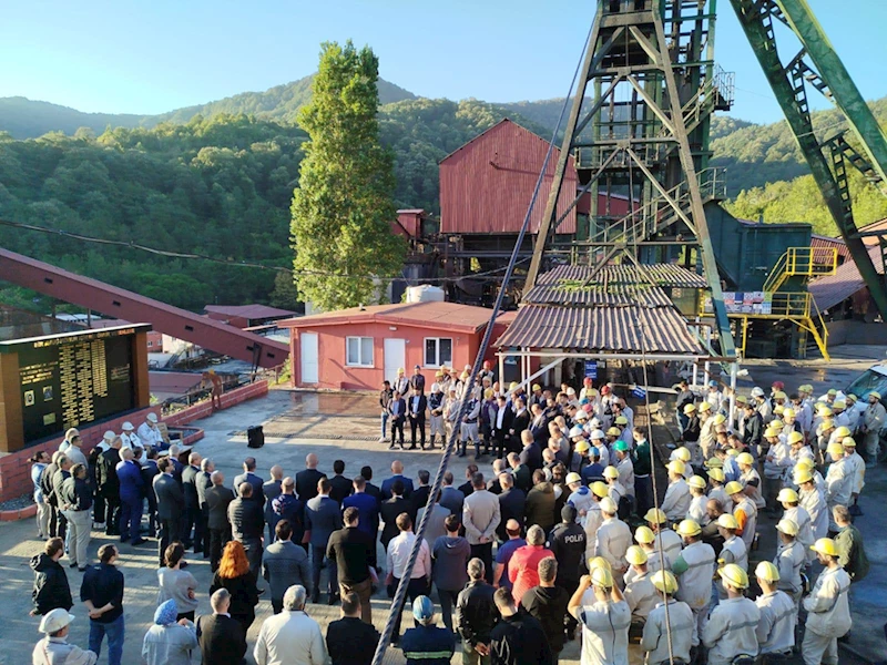 TTK Amasra Müessese Müdürlüğünde yeni üretim panosu üretime açıldı