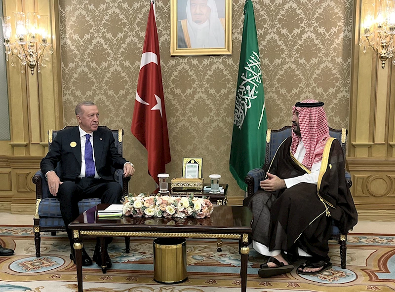 Cumhurbaşkanı Erdoğan, Suudi Arabistan Veliaht Prensi bin Selman ile görüştü