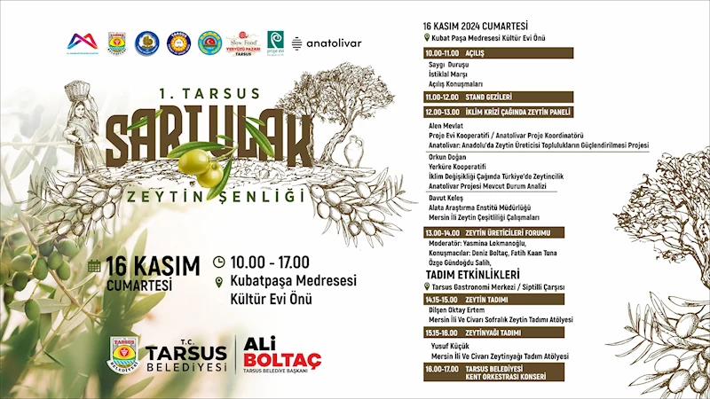 Tarsus Sarıulak Zeytin Şenliği başlıyor