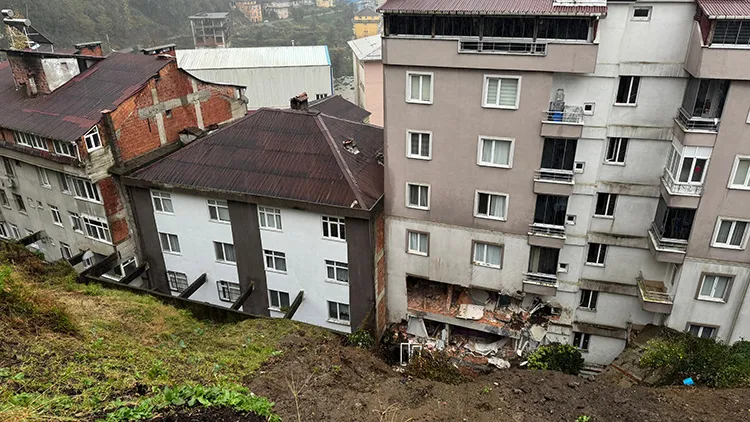 Rize toprak kayması sonucu 1 kişi öldü, 4 kişi yaralandı