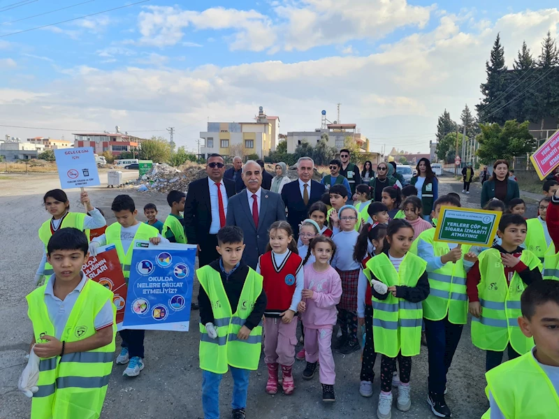 Öğrenciler, sigaranın zararlarına dikkat çekmek için izmarit topladı