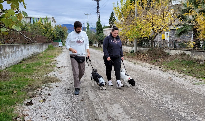 Köpeklere eğitimi yaşam alanlarında vererek daha başarılı sonuçlara ulaşıyor